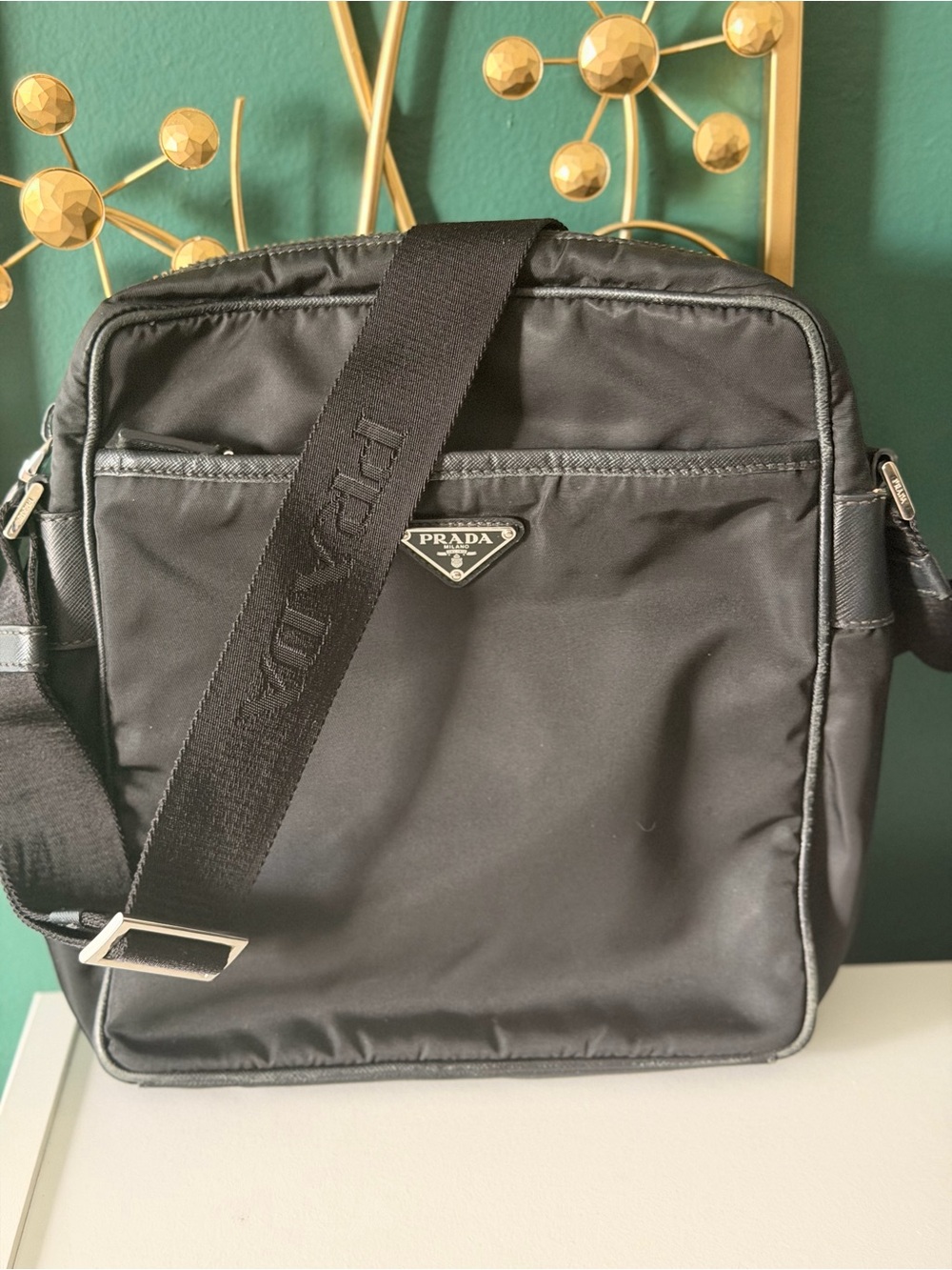 Prada Black Nylon Crossbody Bag